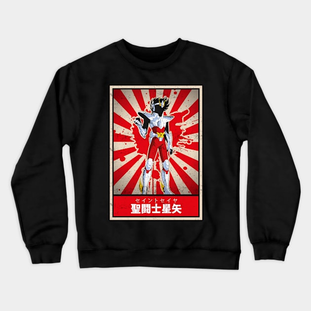 Knights of the Zodiac Saint Seiya Pegasus Crewneck Sweatshirt by TEEWEB